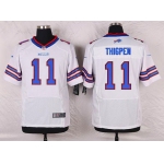 Men's Buffalo Bills #11 Marcus Thigpen White Road NFL Nike Elite Jersey