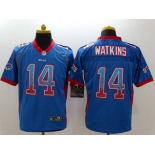 Men's Buffalo Bills #14 Sammy Watkins Nike Drift Fashion Blue Elite Jersey