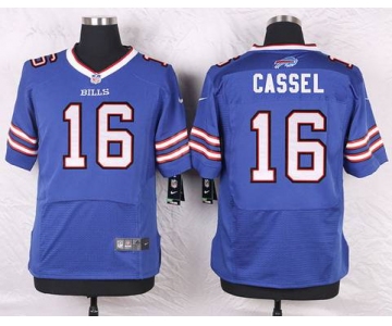 Men's Buffalo Bills #16 Matt Cassel Royal Blue Team Color NFL Nike Elite Jersey