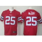 Men's Buffalo Bills #25 LeSean McCoy Red 2015 NFL Nike Elite Jersey