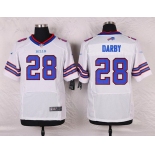 Men's Buffalo Bills #28 Ronald Darby White Road NFL Nike Elite Jersey