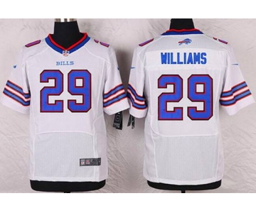 Men's Buffalo Bills #29 Karlos Williams White Road NFL Nike Elite Jersey