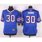 Men's Buffalo Bills #30 Bacarri Rambo Royal Blue Team Color NFL Nike Elite Jersey