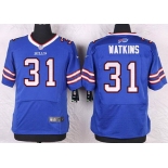 Men's Buffalo Bills #31 Jaylen Watkins Royal Blue Team Color NFL Nike Elite Jersey