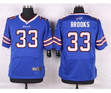 Men's Buffalo Bills #33 Ron Brooks Royal Blue Team Color NFL Nike Elite Jersey