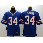 Men's Buffalo Bills #34 Thurman Thomas 2013 Nike Light Blue Elite Jersey