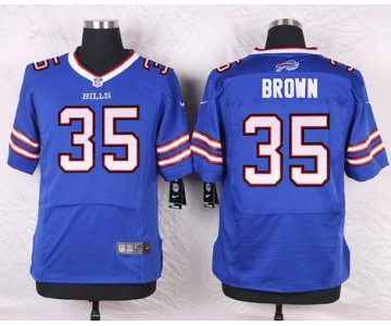 Men's Buffalo Bills #35 Bryce Brown Royal Blue Team Color NFL Nike Elite Jersey