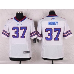 Men's Buffalo Bills #37 Nickell Robey White Road NFL Nike Elite Jersey