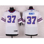 Men's Buffalo Bills #37 Nickell Robey White Road NFL Nike Elite Jersey