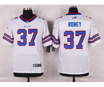 Men's Buffalo Bills #37 Nickell Robey White Road NFL Nike Elite Jersey