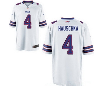 Men's Buffalo Bills #4 Stephen Hauschka White Road Stitched NFL Nike Elite Jersey