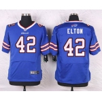 Men's Buffalo Bills #42 Jerome Felton Royal Blue Team Color NFL Nike Elite Jersey