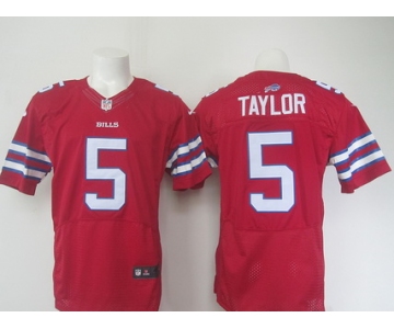 Men's Buffalo Bills #5 Tyrod Taylor Red 2015 NFL Nike Elite Jersey