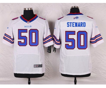 Men's Buffalo Bills #50 Tony Steward White Road NFL Nike Elite Jersey