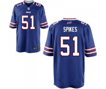 Men's Buffalo Bills #51 Brandon Spikes Royal Blue Team Color Stitched NFL Nike Elite Jersey