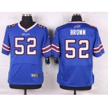 Men's Buffalo Bills #52 Preston Brown Royal Blue Team Color NFL Nike Elite Jersey