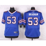 Men's Buffalo Bills #53 Nigel Bradham Royal Blue Team Color NFL Nike Elite Jersey