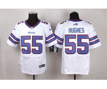 Men's Buffalo Bills #55 Jerry Hughes 2013 Nike White Elite Jersey