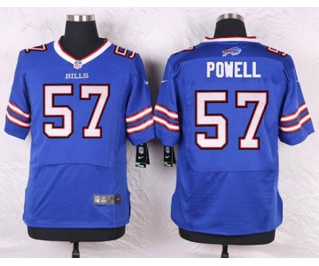 Men's Buffalo Bills #57 Ty Powell Royal Blue Team Color NFL Nike Elite Jersey