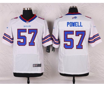 Men's Buffalo Bills #57 Ty Powell White Road NFL Nike Elite Jersey