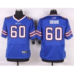 Men's Buffalo Bills #60 Kraig Urbik Royal Blue Team Color NFL Nike Elite Jersey