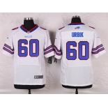Men's Buffalo Bills #60 Kraig Urbik White Road NFL Nike Elite Jersey