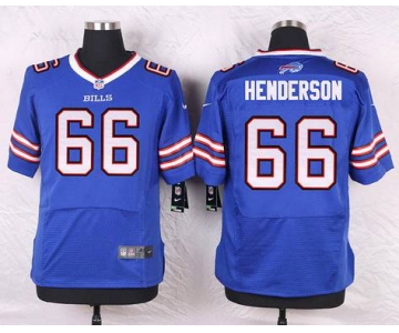 Men's Buffalo Bills #66 Seantrel Henderson Royal Blue Team Color NFL Nike Elite Jersey