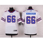 Men's Buffalo Bills #66 Seantrel Henderson White Road NFL Nike Elite Jersey