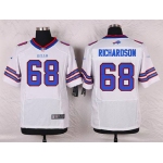 Men's Buffalo Bills #68 Cyril Richardson White Road NFL Nike Elite Jersey