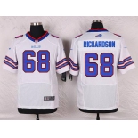 Men's Buffalo Bills #68 Cyril Richardson White Road NFL Nike Elite Jersey