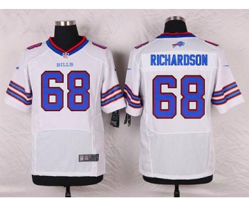 Men's Buffalo Bills #68 Cyril Richardson White Road NFL Nike Elite Jersey