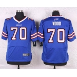 Men's Buffalo Bills #70 Eric Wood Royal Blue Team Color NFL Nike Elite Jersey