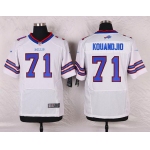 Men's Buffalo Bills #71 Cyrus Kouandjio White Road NFL Nike Elite Jersey