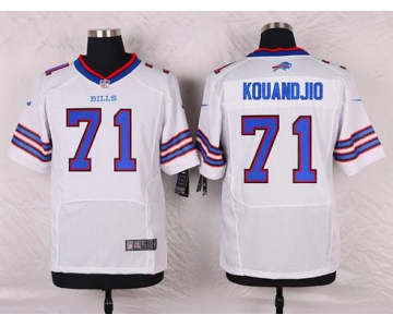 Men's Buffalo Bills #71 Cyrus Kouandjio White Road NFL Nike Elite Jersey