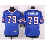 Men's Buffalo Bills #79 Tyson Chandler Royal Blue Team Color NFL Nike Elite Jersey
