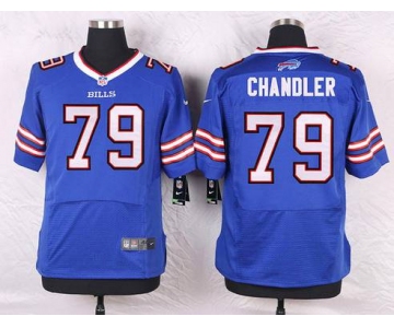 Men's Buffalo Bills #79 Tyson Chandler Royal Blue Team Color NFL Nike Elite Jersey