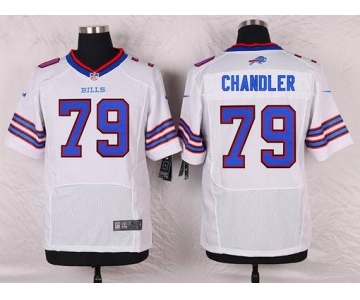 Men's Buffalo Bills #79 Tyson Chandler White Road NFL Nike Elite Jersey