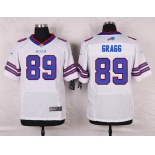 Men's Buffalo Bills #89 Chris Gragg White Road NFL Nike Elite Jersey