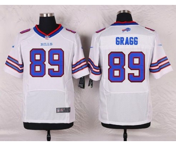 Men's Buffalo Bills #89 Chris Gragg White Road NFL Nike Elite Jersey