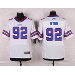 Men's Buffalo Bills #92 Jarius Wynn White Road NFL Nike Elite Jersey