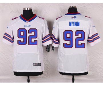 Men's Buffalo Bills #92 Jarius Wynn White Road NFL Nike Elite Jersey