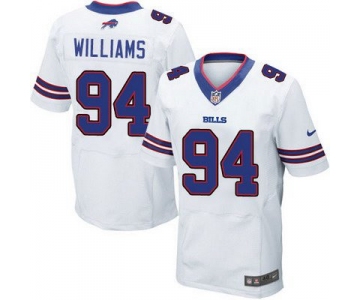 Men's Buffalo Bills #94 Mario Williams 2013 Nike White Elite Jersey