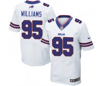 Men's Buffalo Bills #95 Kyle Williams 2013 Nike White Elite Jersey