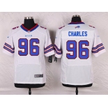 Men's Buffalo Bills #96 Stefan Charles White Road NFL Nike Elite Jersey