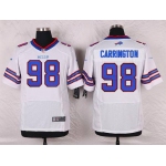 Men's Buffalo Bills #98 Alex Carrington White Road NFL Nike Elite Jersey