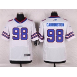 Men's Buffalo Bills #98 Alex Carrington White Road NFL Nike Elite Jersey