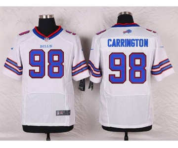 Men's Buffalo Bills #98 Alex Carrington White Road NFL Nike Elite Jersey