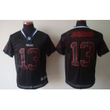 Nike Buffalo Bills #13 Steve Johnson Lights Out Black Elite Jersey