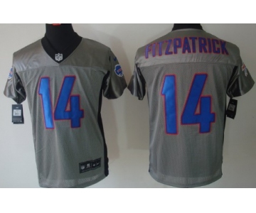 Nike Buffalo Bills #14 Ryan Fitzpatrick Gray Shadow Elite Jersey