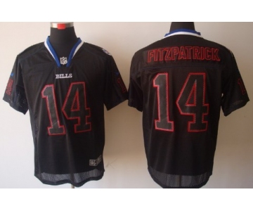 Nike Buffalo Bills #14 Ryan Fitzpatrick Lights Out Black Elite Jersey